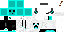 Minecraft skin texture, 64x32 legacy pixels