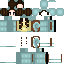 Minecraft skin texture, 64x64 pixels