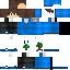 Minecraft skin texture, 64x64 pixels