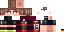 Minecraft skin texture, 64x32 legacy pixels