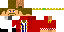 Minecraft skin texture, 64x32 legacy pixels