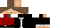 Minecraft skin texture, 64x32 legacy pixels