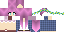 Minecraft skin texture, 64x32 legacy pixels