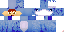 Minecraft skin texture, 64x32 legacy pixels