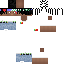 White Minecraft skin texture, 64x64 pixels