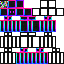 Minecraft skin texture, 64x64 pixels