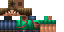 Minecraft skin texture, 64x32 legacy pixels