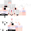 White Minecraft skin texture, 64x64 pixels