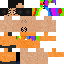 Minecraft skin texture, 64x64 pixels