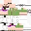 Minecraft skin texture, 64x64 pixels