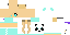 Minecraft skin texture, 64x32 legacy pixels