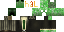 Minecraft skin texture, 64x32 legacy pixels