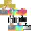 Minecraft skin texture, 64x64 pixels