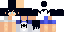 Minecraft skin texture, 64x32 legacy pixels