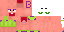 Minecraft skin texture, 64x32 legacy pixels
