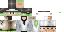 Minecraft skin texture, 64x32 legacy pixels