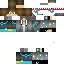Minecraft skin texture, 64x64 pixels