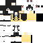 Gray Minecraft skin texture, 64x64 pixels