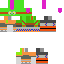 Minecraft skin texture, 64x64 pixels