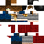 Minecraft skin texture, 64x64 pixels