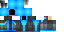 Minecraft skin texture, 64x32 legacy pixels