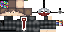 Minecraft skin texture, 64x32 legacy pixels