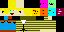 Minecraft skin texture, 64x32 legacy pixels
