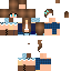 Minecraft skin texture, 64x64 pixels