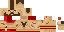 Minecraft skin texture, 64x32 legacy pixels
