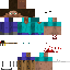 Minecraft skin texture, 64x64 pixels