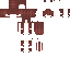 Red Minecraft skin texture, 64x64 pixels