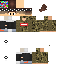 Minecraft skin texture, 64x64 pixels