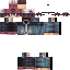 Gray blue Minecraft skin texture, 64x64 pixels