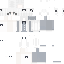 White Minecraft skin texture, 64x64 pixels