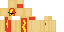 Minecraft skin texture, 64x32 legacy pixels