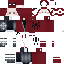 Red Minecraft skin texture, 64x64 pixels