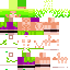 Minecraft skin texture, 64x64 pixels