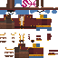 Minecraft skin texture, 64x64 pixels