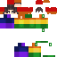 Minecraft skin texture, 64x64 pixels