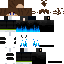 Blue Minecraft skin texture, 64x64 pixels