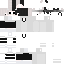 White Minecraft skin texture, 64x64 pixels