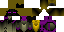Minecraft skin texture, 64x32 legacy pixels