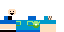 Minecraft skin texture, 64x32 legacy pixels