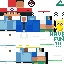 Minecraft skin texture, 64x64 pixels