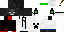 Minecraft skin texture, 64x32 legacy pixels