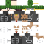 Minecraft skin texture, 64x64 pixels