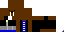 Minecraft skin texture, 64x32 legacy pixels