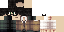 Minecraft skin texture, 64x32 legacy pixels
