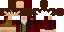 Minecraft skin texture, 64x32 legacy pixels