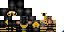 Minecraft skin texture, 64x32 legacy pixels